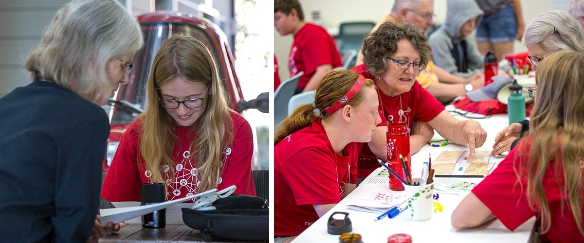 participants documenting energy history