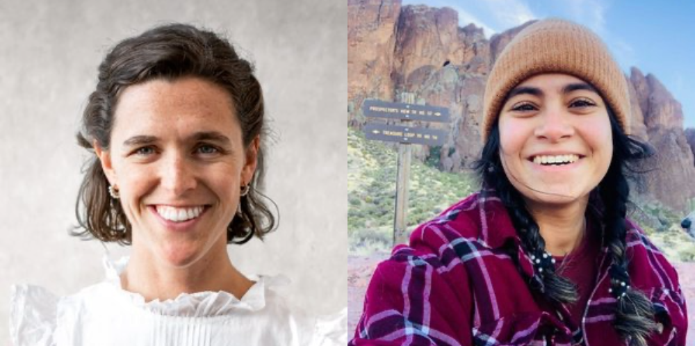 Headshots of Cande Bergero and Mokshda Kaul
