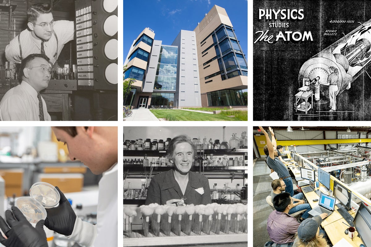 Montage of articles featured in the 175 years of energy research articles