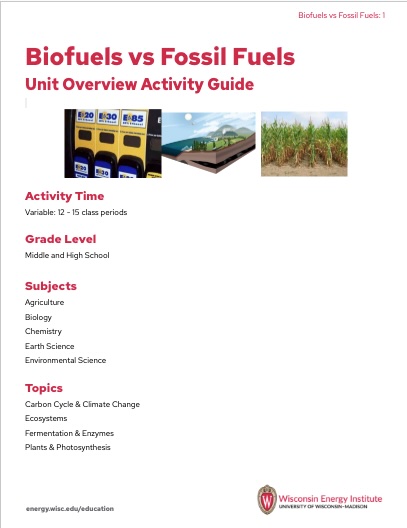 Image of the first page of the activity guide