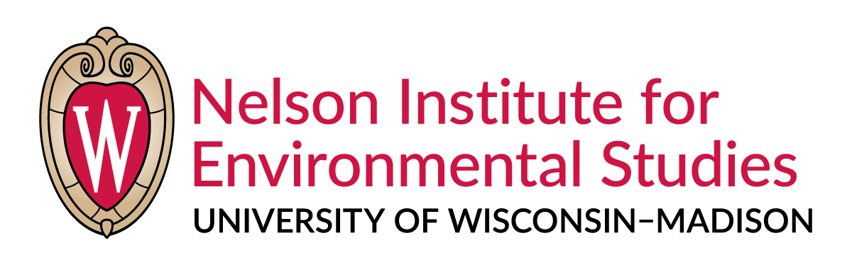 Text reading "Nelson Institute for Environmental Studies" with the UW seal.