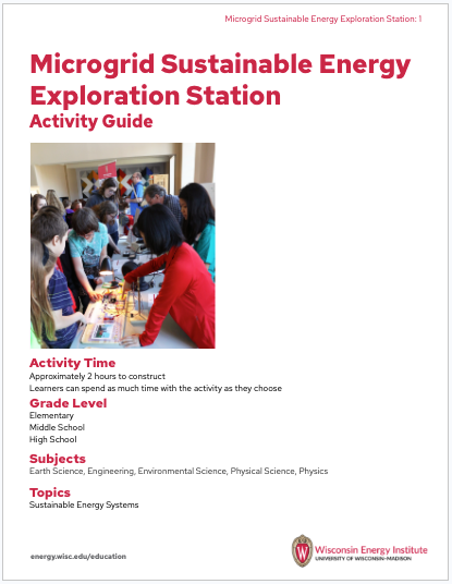 An image of the first page of the activity guide