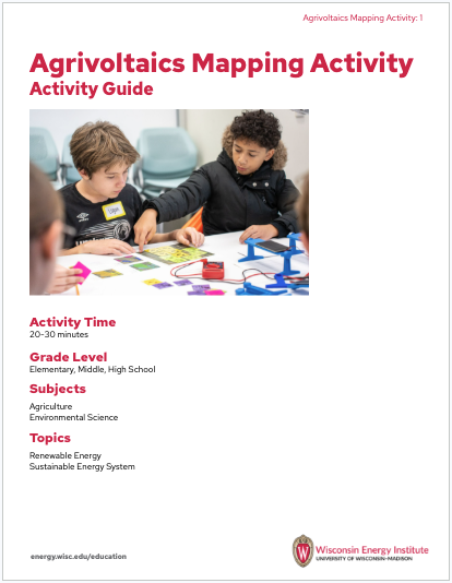 An image of the first page of the activity guide