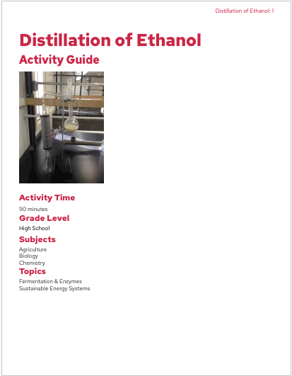 An image of the first page of the activity guide