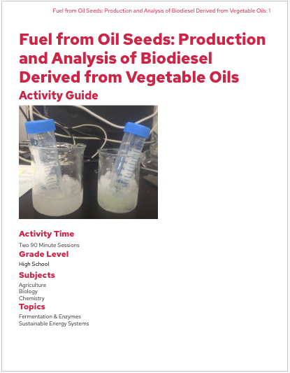 An image of the first page of the activity guide