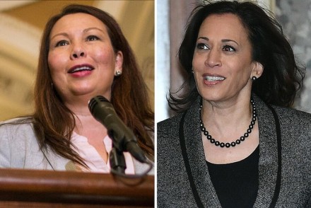 Sens. Tammy Duckworth (D-Ill.) and Kamala Harris (D-Calif.)