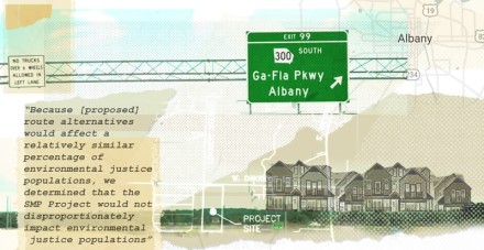 Illustration depicting the impact of FERC on Black neighborhoods