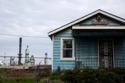 A home near the Marathon Petroleum Company refinery in River Rouge, near Detroit.