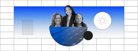 Web banner with Dana Clare Redden, Kristal Hansley, and Ajulo Othow (left to right) in the center