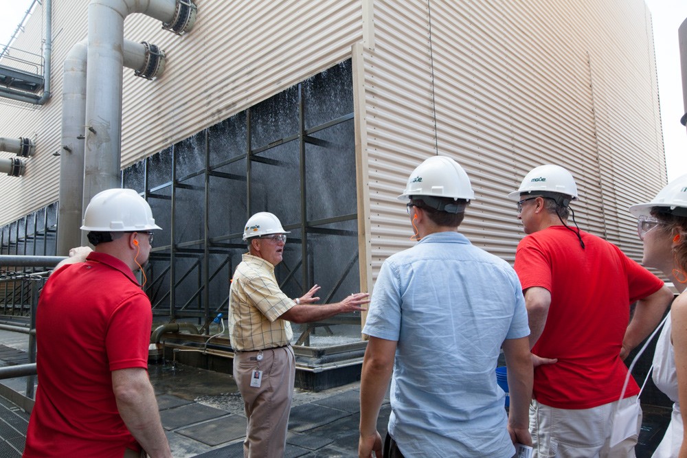 EIE Participants Tour Power Plant