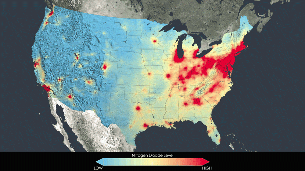 Nitrogen dioxide pollution
