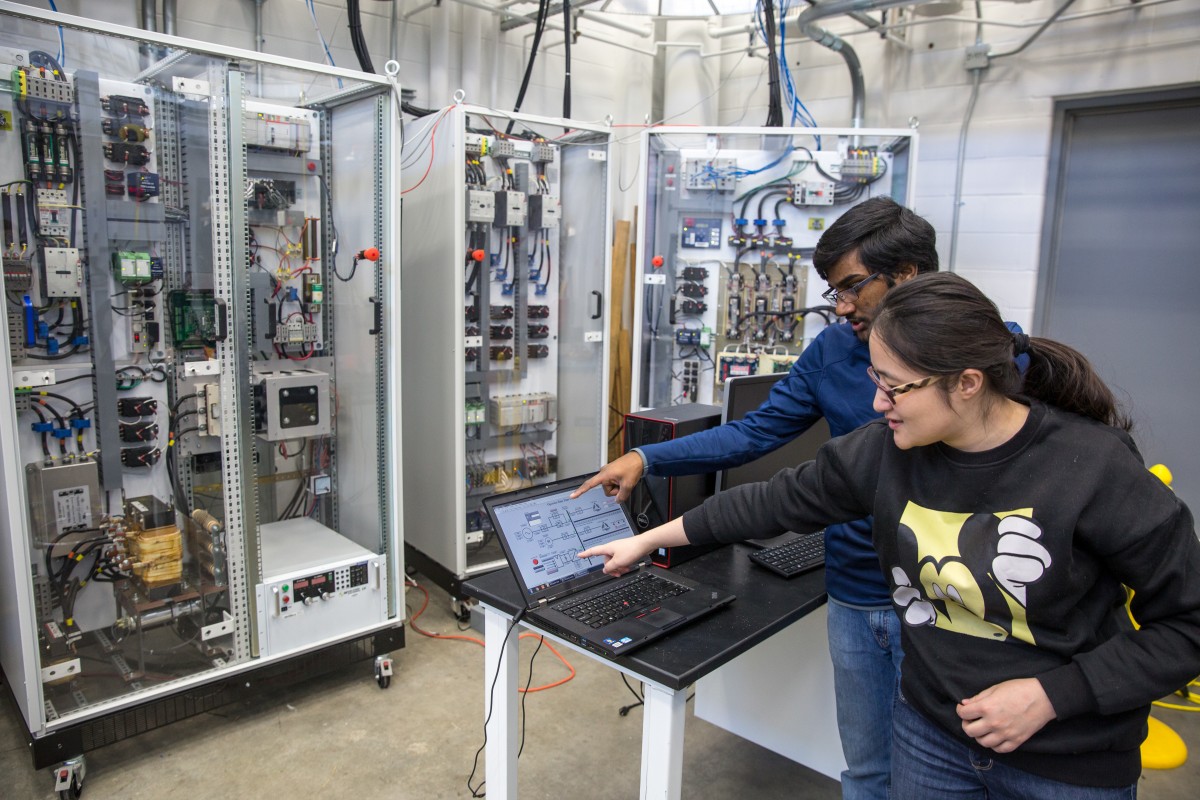 Electric converters in UW high bay lab