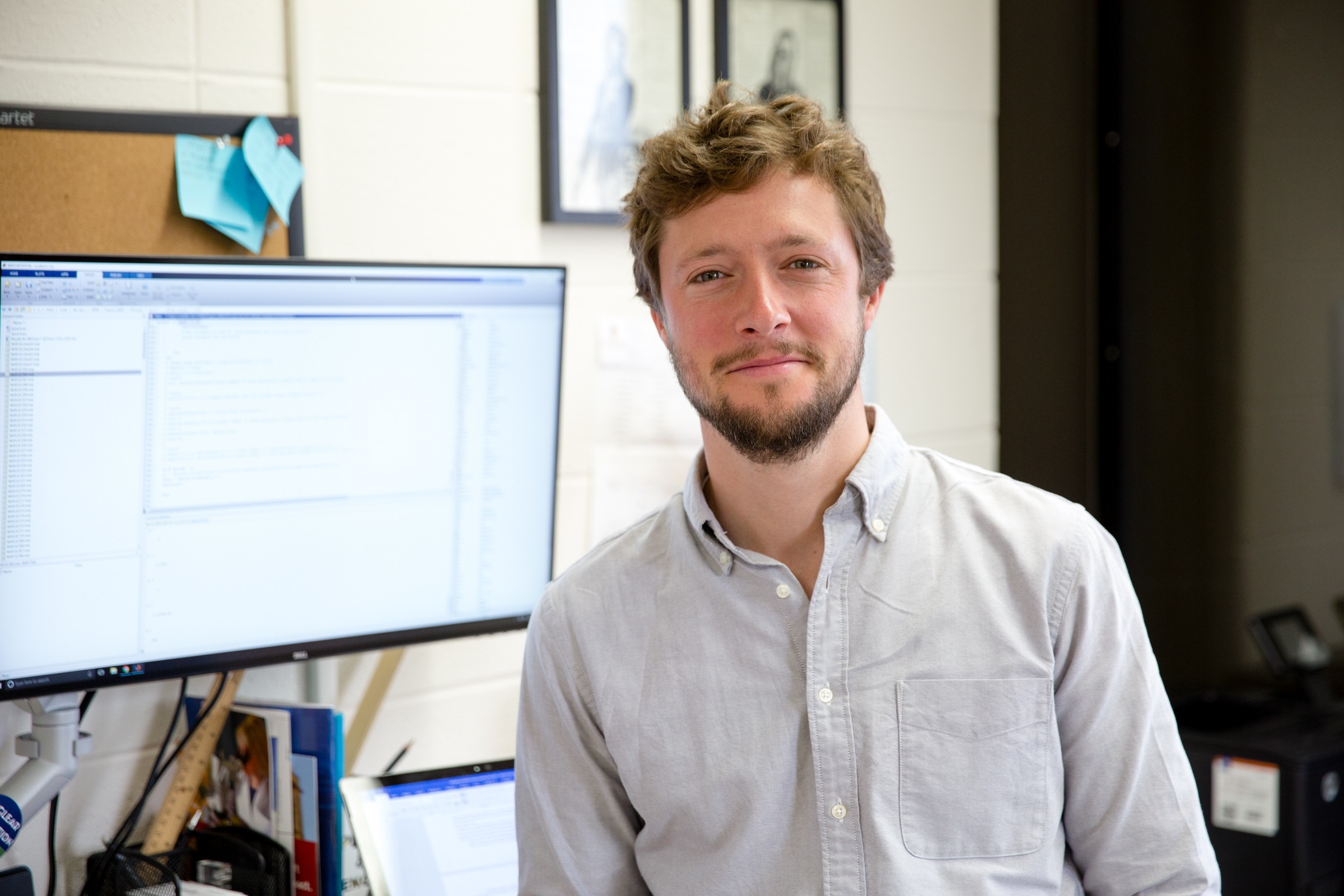 Assistant Professor of Engineering Physics Adrien Couet will oversee a project to develop extreme performance high entropy alloys for new metal alloy cladding for fast reactor applications, and which will produce an extensive irradiation resistance study of a new promising yet unexplored cladding concept. Couet’s graduate student, Calvin Parkin, is also the recent recipient of a research fellowship from the Nuclear Energy University Program. Photo by James Runde