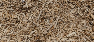 Dried, ground up biomass