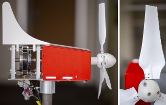 The WiscWind team's wind turbine