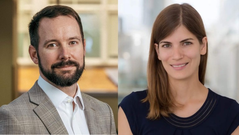 diptych of Mike Wager and Allison Mahvi