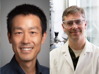 Headshots of Jean-Michel Ane, Hiroshi Maeda, George Huber, and Bu Wang