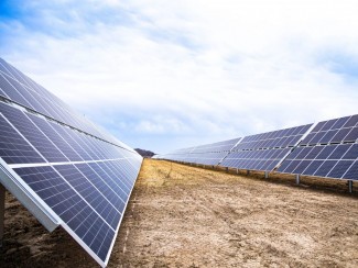 Solar panels at the O'Brien Solar Fields