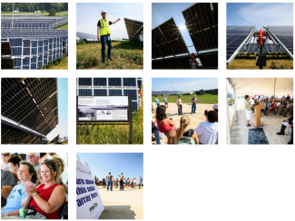Photos of solar panels