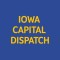 "Iowa Capital Dispatch" in yellow letters on blue background