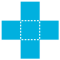 Healthcare packaging square logo